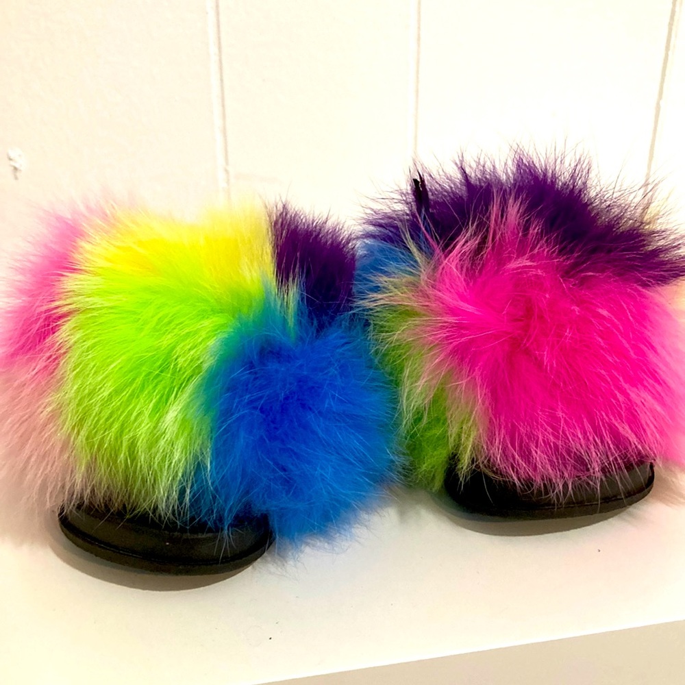 Girls Just Wanna Have Fun Fuzzy Sandals